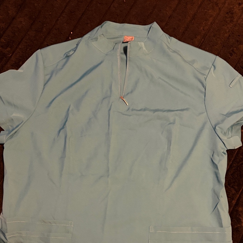 Light Blue Quarter-Zip Pullover